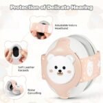 Baby Earmuffs,Bear Infant Headphones Noise Cancelling Baby Ear Protection with Adjustable Headband Sound Proof Headphones, Travel Essentials for Travel - Image 5