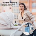 Bottle Brush Set -Baby Travel Essential-6 in 1 Bottle Cleaner Kit with Silicone Bottle Brush,Nipple Cleaner Brush,Straw Brush,Soap Dispenser,Storage Box,Bottle Drying Rack for Home and Travel (Blue) - Image 6